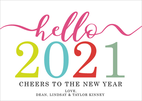 Hello 2021 New Year Cards